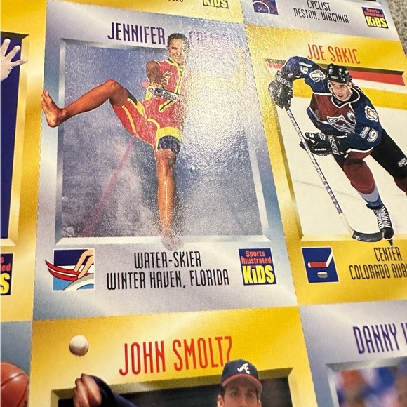 Uncut sheet of Sports Illustrated for Kids cards from Series 3 August 1996 - Picture 11 of 11